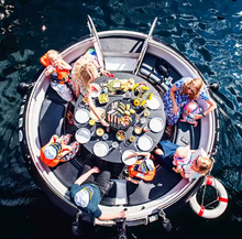 Load image into Gallery viewer, Outdoor Barbecue Yacht BBQ Donut Boat Camping Inflatable Bubble Dock House
