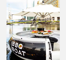 Load image into Gallery viewer, Outdoor Barbecue Yacht BBQ Donut Boat Camping Inflatable Bubble Dock House
