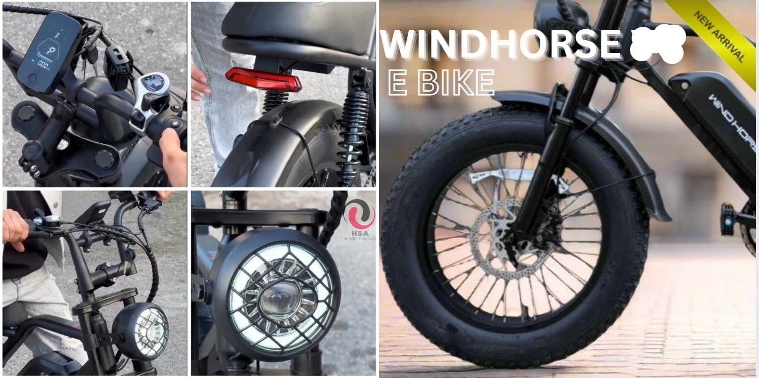 WINDHORSE V8 PRO 2025 NEW HARLE ELECTRIC BIKE 48V 15AH 750W