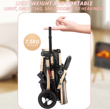 تحميل الصورة إلى عارض المعرض، 2-in-1 Baby Stroller with Canopy &amp; Reversible Seat-Gray
