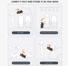 تحميل الصورة إلى عارض المعرض، 2-in-1 Baby Stroller with Canopy &amp; Reversible Seat-Gray
