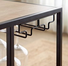 Load image into Gallery viewer, Modern Serving Trolley with Multiple Shelves &amp; Glassware Hooks
