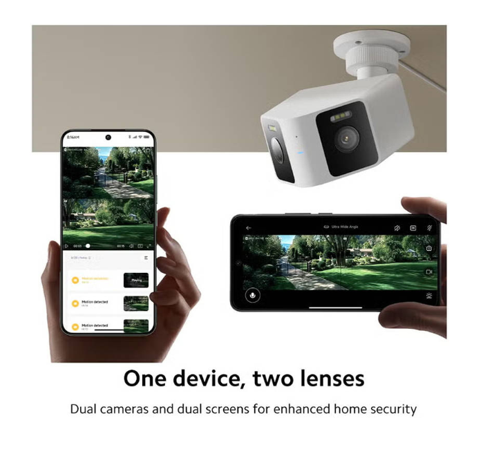 Xiaomi CW100 Dual Outdoor Camera With  AI Human and Vehicle Detection Color Night Vision