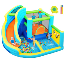 Load image into Gallery viewer, Flobo Water Park 7-in-1 Bouncy Castle for Kids – 360 x 340 x 218cm
