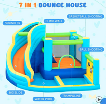 Load image into Gallery viewer, Flobo Water Park 7-in-1 Bouncy Castle for Kids – 360 x 340 x 218cm
