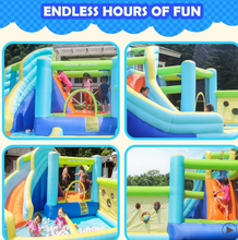 Load image into Gallery viewer, Flobo Water Park 7-in-1 Bouncy Castle for Kids – 360 x 340 x 218cm
