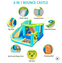 Load image into Gallery viewer, Flobo Water Park 7-in-1 Bouncy Castle for Kids – 360 x 340 x 218cm
