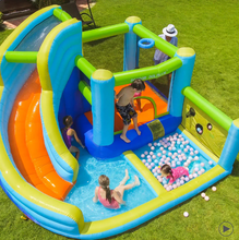 Load image into Gallery viewer, Flobo Water Park 7-in-1 Bouncy Castle for Kids – 360 x 340 x 218cm
