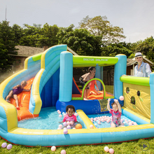 Load image into Gallery viewer, Flobo Water Park 7-in-1 Bouncy Castle for Kids – 360 x 340 x 218cm
