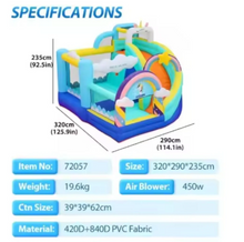 Load image into Gallery viewer, Flobo Unicorn Bouncy Castle for Kids (320 x 290 x 235 cm)
