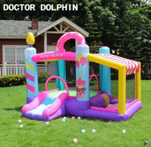 Load image into Gallery viewer, Flobo Doughnuts Bouncy Castle For Kids 290 x 270 x 220cm
