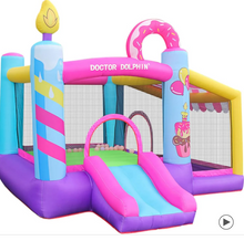 Load image into Gallery viewer, Flobo Doughnuts Bouncy Castle For Kids 290 x 270 x 220cm
