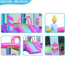 Load image into Gallery viewer, Flobo Doughnuts Bouncy Castle For Kids 290 x 270 x 220cm

