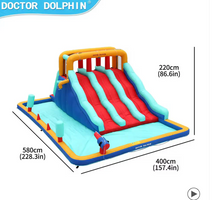 Load image into Gallery viewer, Flobo Water Slides Bouncy Castle for Kids – 580 x 400 x 220 cm
