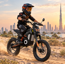تحميل الصورة إلى عارض المعرض، Kugoo Wish 02 Mini Electric Dirt Bike 48V 22.5Ah 1200W For kids Teens Age 7+

