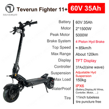 Load image into Gallery viewer, TEVERUN Fighter 11 plus Electric Scooter 60V 35Ah 2024 Version
