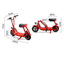تحميل الصورة إلى عارض المعرض، CRONY Mini Harley+ Double Seat Electric Scooter 350W 36V 8Ah
