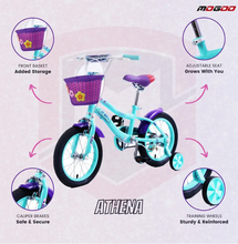 Load image into Gallery viewer, Mogoo Athena Kids Bicycle 16-Inch Girls Age 4-10
