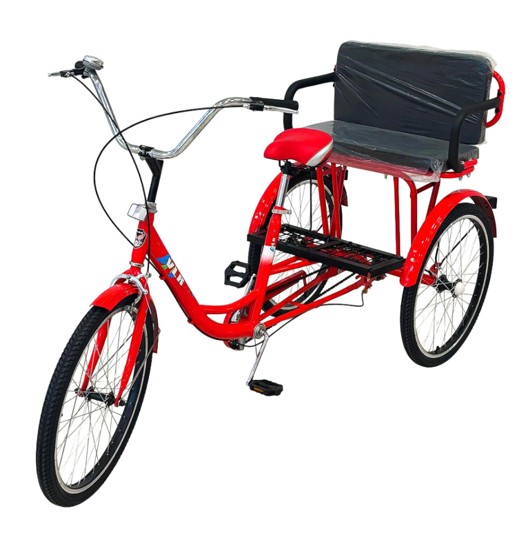 Tricycle with rear passenger carrier 20