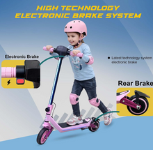 Load image into Gallery viewer, Kids Electric Scooter with Dual-Shock LED Display,E-72 Age6-14 years
