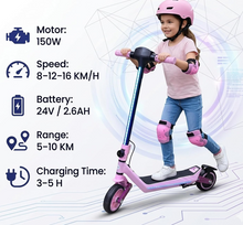 Load image into Gallery viewer, Kids Electric Scooter with Dual-Shock LED Display,E-72 Age6-14 years
