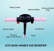 Load image into Gallery viewer, Kids Electric Scooter with Dual-Shock LED Display,E-72 Age6-14 years
