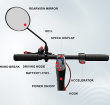 تحميل الصورة إلى عارض المعرض، XM M365 High Configuration Electric scooter 36V 10Ah 500W suspension Lights Bluetooth music rear view mirror
