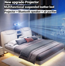 تحميل الصورة إلى عارض المعرض، Smart Bed with Projector, Bluetooth Speaker, Air Purifier, Smart Sensor Light for Bedroom -BD03
