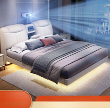 تحميل الصورة إلى عارض المعرض، Smart Bed with Projector, Bluetooth Speaker, Air Purifier, Smart Sensor Light for Bedroom -BD03
