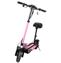 Load image into Gallery viewer, LEADERS Electric Scooter Pink Stripe with seat 500W 48V 10Ah
