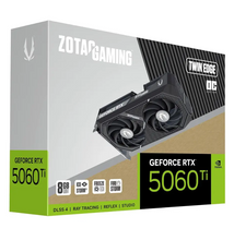 تحميل الصورة إلى عارض المعرض، ZOTAC GAMING GeForce RTX 5060 Ti Twin Edge OC 8GB – GDDR7 128-Bit
