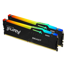 Load image into Gallery viewer, Kingston FURY Beast 16GB DDR5 RGB Desktop Memory, 6000MT/s Memory , White | KF560C30BWEA-16
