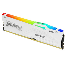 Load image into Gallery viewer, Kingston FURY Beast 16GB DDR5 RGB Desktop Memory, 6000MT/s Memory , White | KF560C30BWEA-16
