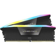 Load image into Gallery viewer, Corsair Vengeance RGB Black 64GB (2x32GB) 6000MHz DDR5 Ram - Black | CMH64GX5M2D6000C40
