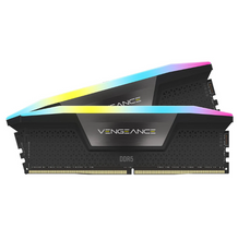 Load image into Gallery viewer, Corsair Vengeance RGB Black 64GB (2x32GB) 6000MHz DDR5 Ram - Black | CMH64GX5M2D6000C40

