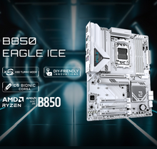 Load image into Gallery viewer, Gigabyte B850 Eagle ICE AMD AM5 Socket DDR5 Motherboard - White | B850-EAGLE-ICE
