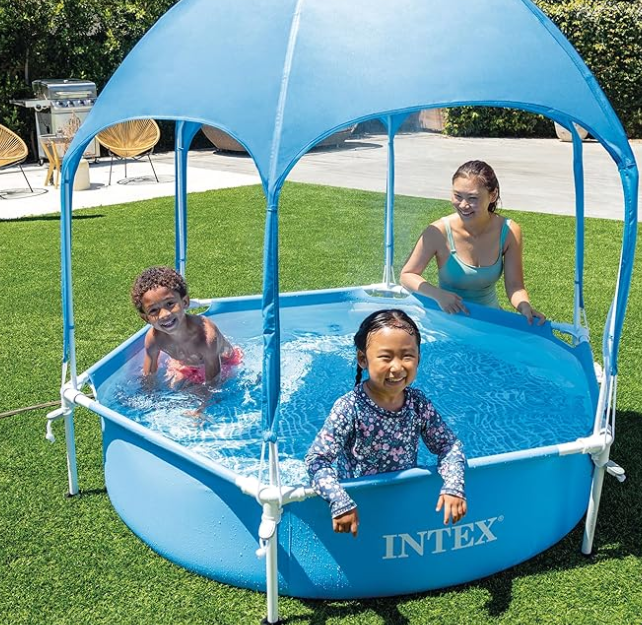 Intex Canopy Metal Frame Pool 183x38cm. Ages 3+