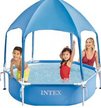 Load image into Gallery viewer, Intex Canopy Metal Frame Pool 183x38cm. Ages 3+
