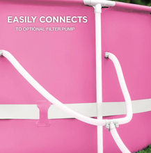 Load image into Gallery viewer, Intex 8ft x 30in Easy to Assemble Large Round Metal Frame above Ground Swimming Pool , Pink
