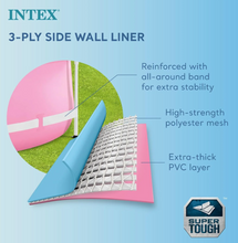 Load image into Gallery viewer, Intex 8ft x 30in Easy to Assemble Large Round Metal Frame above Ground Swimming Pool , Pink
