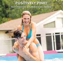 Load image into Gallery viewer, Intex 8ft x 30in Easy to Assemble Large Round Metal Frame above Ground Swimming Pool , Pink
