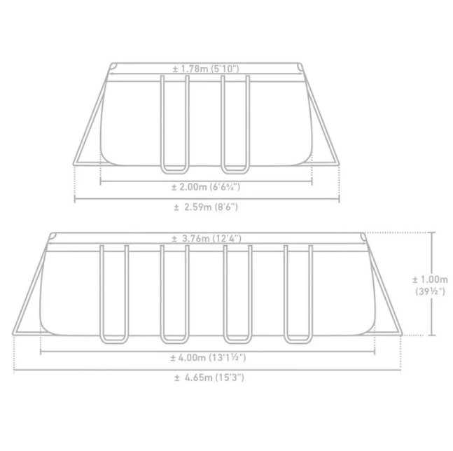 INTEX Prism Frame-Above Ground Premium Pool Set
