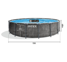 Load image into Gallery viewer, Intex Greywood Prism Frame Premium Swimming Pool Set
