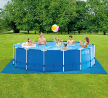 Load image into Gallery viewer, INTEX Round Metal Frame Above Ground Pool
