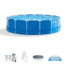 Load image into Gallery viewer, INTEX Round Metal Frame Above Ground Pool
