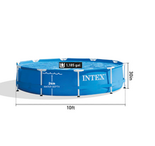 Load image into Gallery viewer, INTEX Round Metal Frame Above Ground Pool
