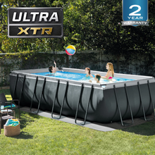Load image into Gallery viewer, Rectangular Ultra XTR® Frame Above Ground Pool w/ Sand Filter Pump
