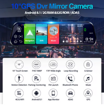 Load image into Gallery viewer, E-ACE D13 4G Car DVR 10 Inch Mirror Dash Cam Android 8.1 GPS Navigation Car Camera
