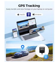 Load image into Gallery viewer, AZDOME PG17 4K Rearview Mirror Camera 12-inch Touch Screen Rearview Mirror Car DVR Night Vision
