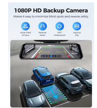 Load image into Gallery viewer, AZDOME PG17 4K Rearview Mirror Camera 12-inch Touch Screen Rearview Mirror Car DVR Night Vision
